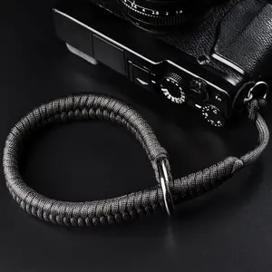 Camera Wrist Strap - Paracord Quick Release Camera Hand Strap Wrist Lanyard for DSLR or Mirrorless Camera - Black