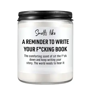 Book Candle, Scented, Creative, Cool Gifts for Writers, Authors, Author, Writer Gifts for Women, Men, Writing, Literary Presents for Aspiring Writers, Literature Lovers, Novelists, Journalists, Poets