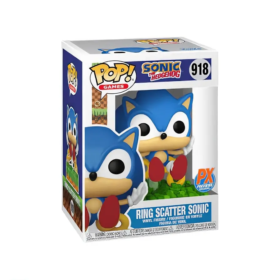 Funko Pop! Sonic The Hedgehog Ring Scatter Sonic #918 PX Previews Exclusive Vinyl Figure