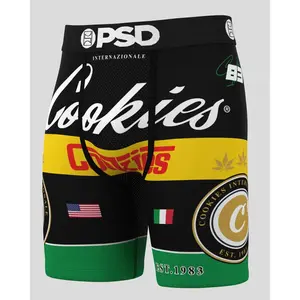 PSD Mens Cookies Lake Como Boxer Brief - Standard Length 7 Inch Inseam, Soft and Breathable Poly Blend Fabric