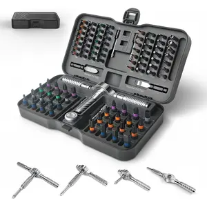100 in 1 Precision Ratchet  Set,   Bit Set with Storage Case, Multi Function Repair Tool Kit for , Laptop, Eyeglass, Watch & DIY Projects