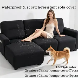 Waterproof Scratch Resistant Sofa Cover Set Budget Friendly Home Decor Protects Furniture from Pets Kids and Spills