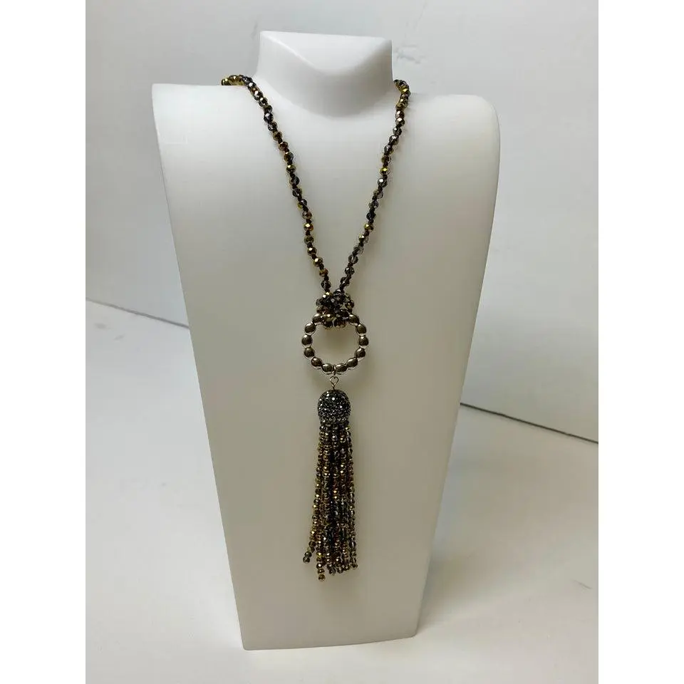Lost and Found Trading Company Golden Twilight Tassel Necklace