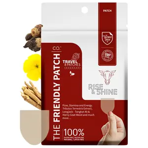 The Friendly Patch Rise & Shine for Men & Women 8 Patches with Tongkat Ali, Horny Goat, Black Maca, and More for Natural Boost