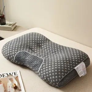 Home cushion with neck support and sleep massage core, moisture-wicking, breathable and comfortable; a versatile Christmas decorative pillow for year-round use, ideal as a holiday gift.