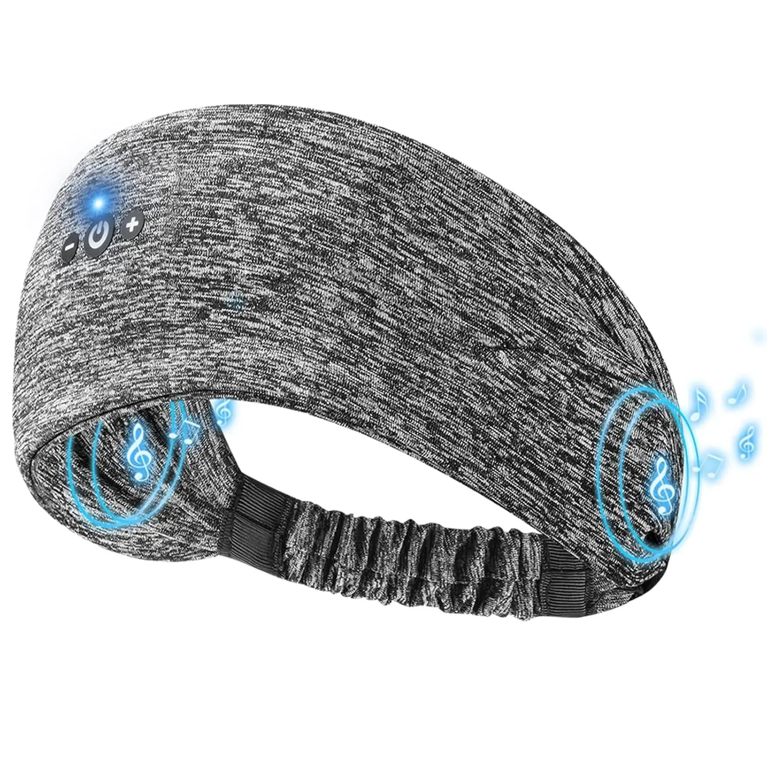 Sleeping Headphones Bluetooth Headband Headphones with Ultra-thin Speakers, Wireless Headband for Workout, Running, Yoga, Travel, Meditation-Dark Gray