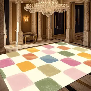 Colorful Pattern Floor Mat, 1 Count Non-slip Floor Carpet, Decorative Floor Carpet for Home Living Room Bedroom Hotel Dormitory, Home Decor Rug