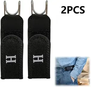 Universal unfastened elastic stretch belt for both men and women, adjustable unfastened belt buckle, invisible universal belt for men and women's jeans, casual pants belt, gift for men