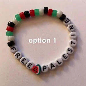 Free Palestine Bead Bracelet for any gender & age- Fashion Accessory