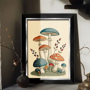 Minimalist European Wall-Mounted Picture Frame, Sizes 8x12/12x16/16x22 Inches, Vintage Forest Style, Indoor Decorative Frame