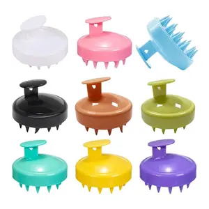 Silicone Scalp Massage Brush, 1/2/3 Counts Wet and Dry Hair Scalp Massager, Hair Combing Brush, Manual Massage Tool for Home & Travel
