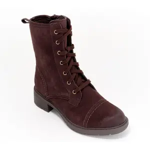 Clarks Collection Leather Lace-Up Ankle Boots - Hearth Maye