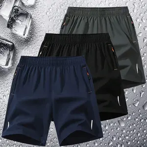 3pcs Men's Casual Loose Thin Quick-Dry Shorts, Plus Size Fashion Sports Shorts