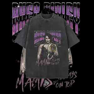 WWE "Rhea Ripley" Wash T-Shirt | Vintage Graphic Design | Iconic Wrestling Print | Classic Fan Apparel Cotton Fabric men clothing Hoodie Kangaroo 90s graphic tees Menswear Soft Top Oversized