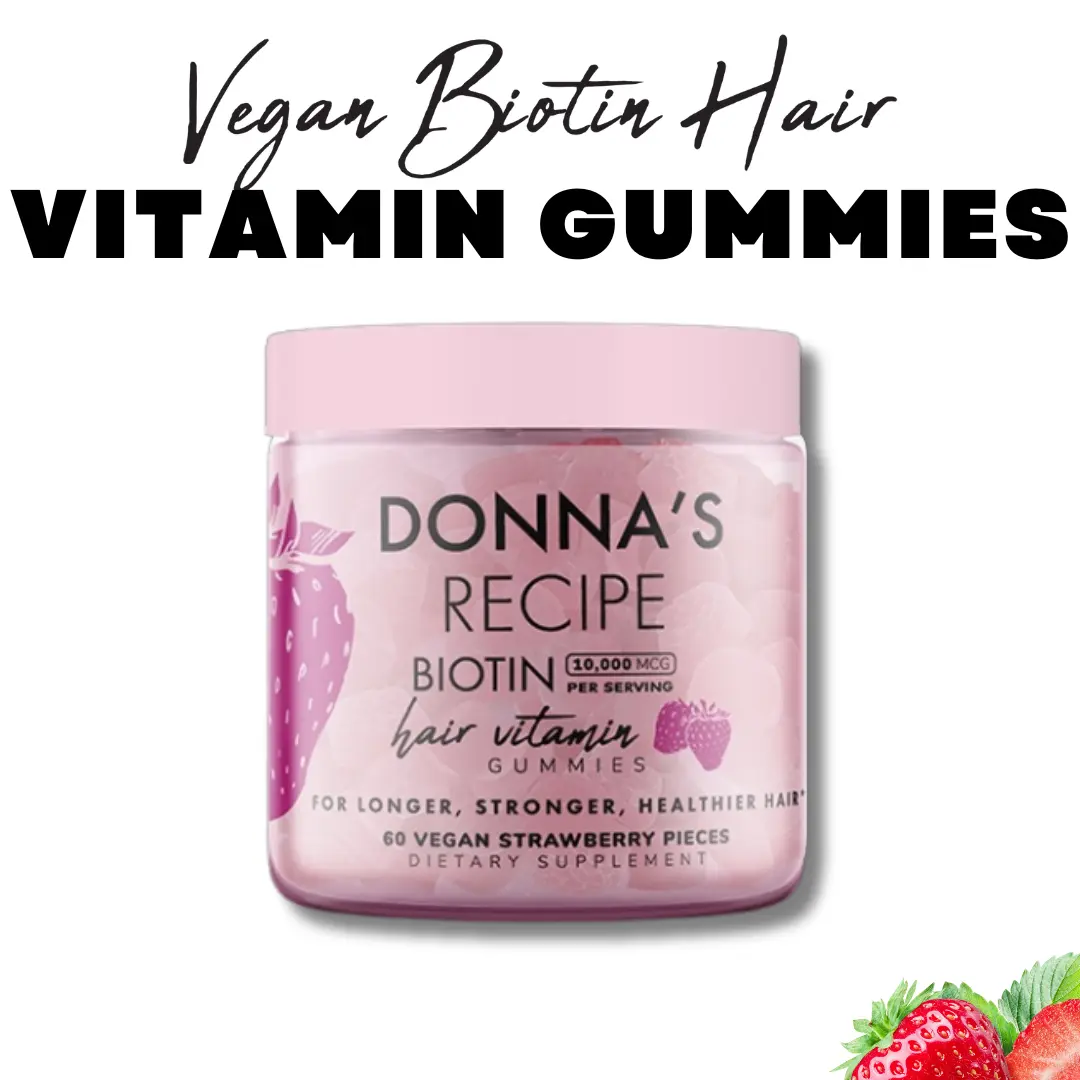 Donna's Recipe Vegan Biotin Hair Vitamin Gummies
