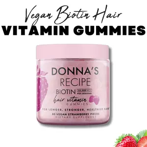 Donna's Recipe Vegan Biotin Hair Vitamin Gummies
