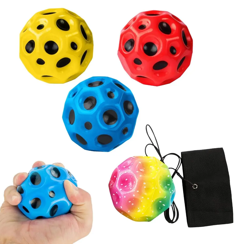 Random Color Mini Round Hand Training Ball with Strap, 2 Counts Comfortable Elastic Fitness Ball, Outdoor Sports Hand Training Tool, Soft Ball
