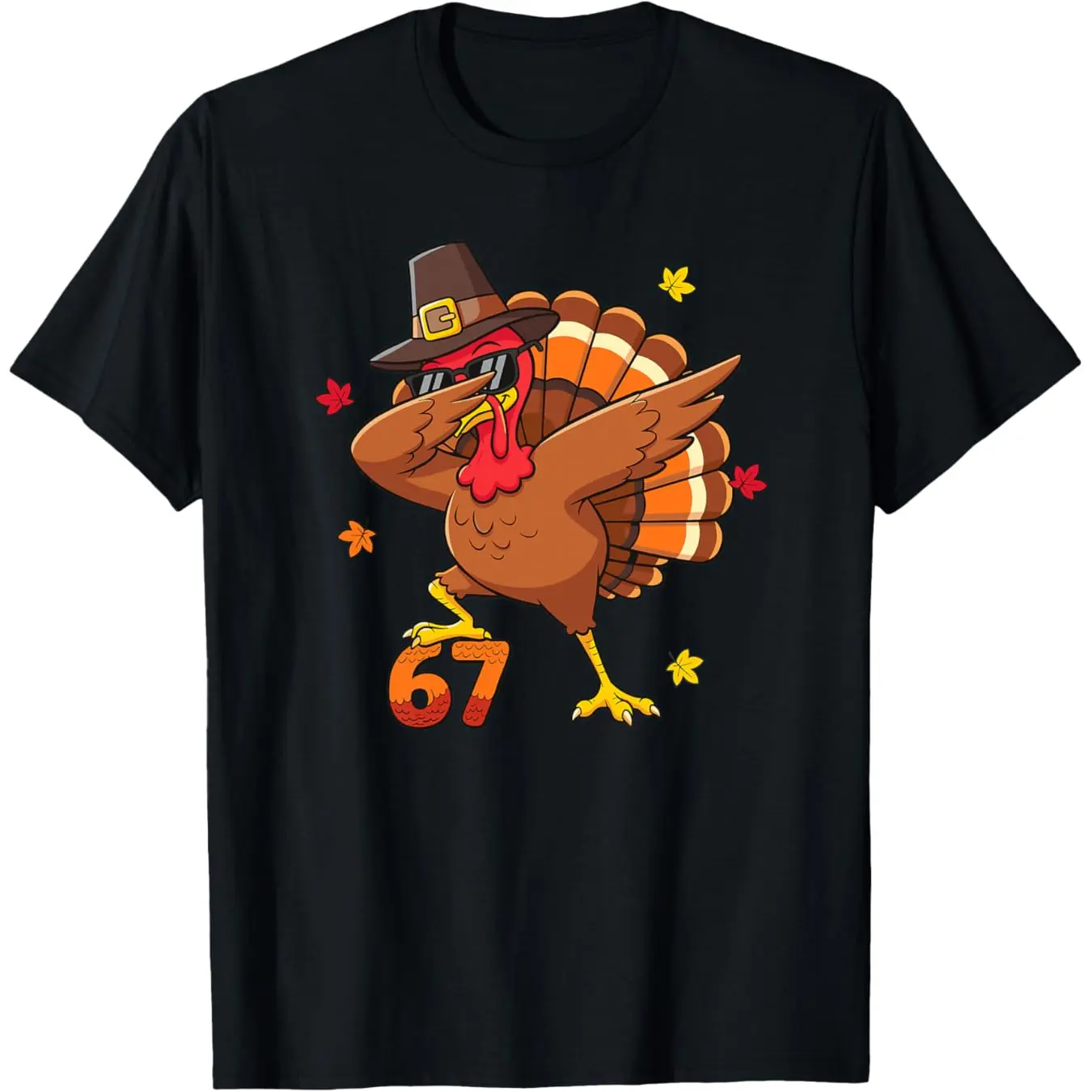 Funny Dabbing Turkey 67 Six Seven Meme Thanksgiving Party Premium Tri-Blend T-Shirt Sweatshirt Classic