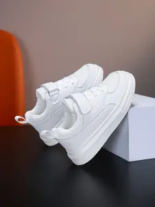 Unisex Sports Shoes for Kids, Low-Top School Campus Running Shoes, Breathable Mesh Fabric, Adjustable Velcro, Indoor/outdoor Activities