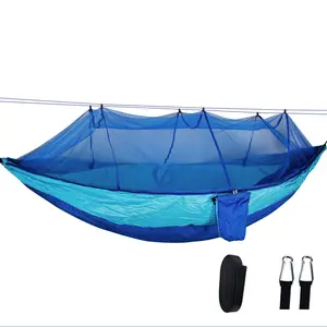 Ultra-Light Portable Twin Hammock, Camping Outdoor Leisure Travel Essential, Thickened Load-Bearing Safety Design, Quick-Dry Breathable Comfort Bed, Camping Accessories