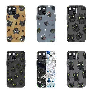 Toothless Cute Chibi Phone Case Suitable for iPhone 17-11 Pro Max/Plus and  Samsung Galaxy S23-25