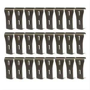 24PCS Brick Wall Clips Brick Hook Clips Steel Brick Hanger Heavy Duty Metal Hangers for Hanging Outdoors for Christmas New Year Home Use