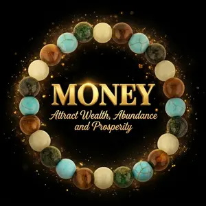 1pc Money Attraction Bracelet with Natural Stone for Wealth & Good Luck, Wealth Manifestation Crystal Bracelet for Birthday, Anniversary, Summer Vacation & Theme Parties Jewelry Gift for Women and Men