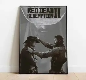 Red Dead Redemption 2 Poster - RDR 2 Poster - Video Game Poster - Arthur Morga Poster (NO FRAME) Decor Photo (No Frame)