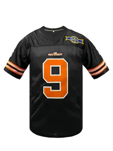 Bobby Boucher #9 The Water boy Adam Sandler Movie Mud Dogs Bourbon Bowl Football Jersey