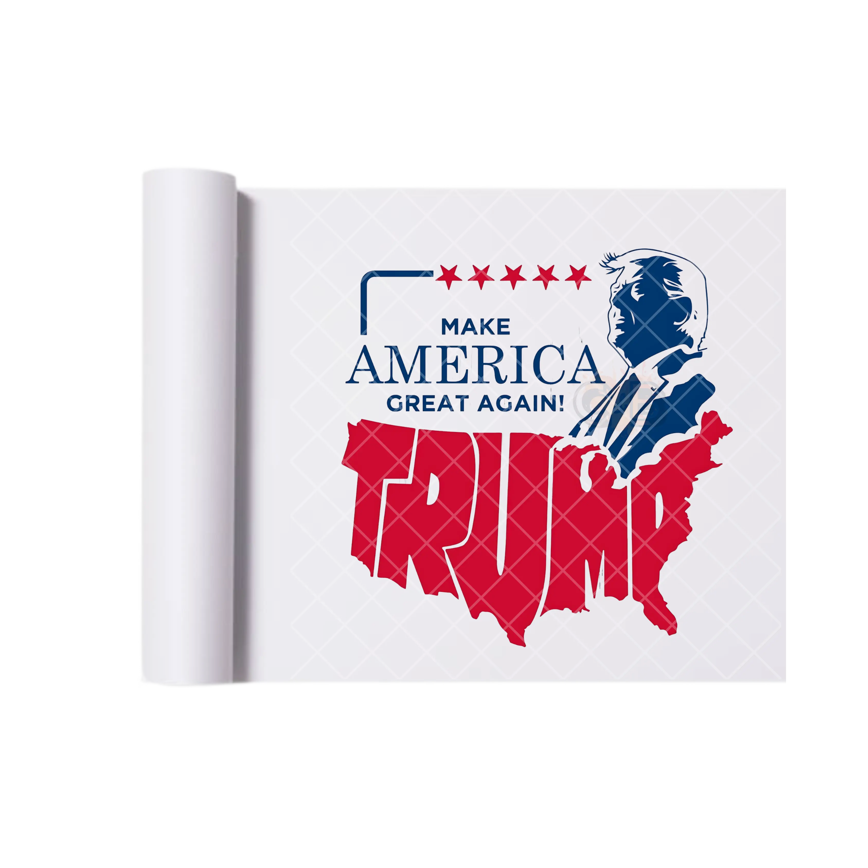 Trump USA Map Maga DTF Transfer
