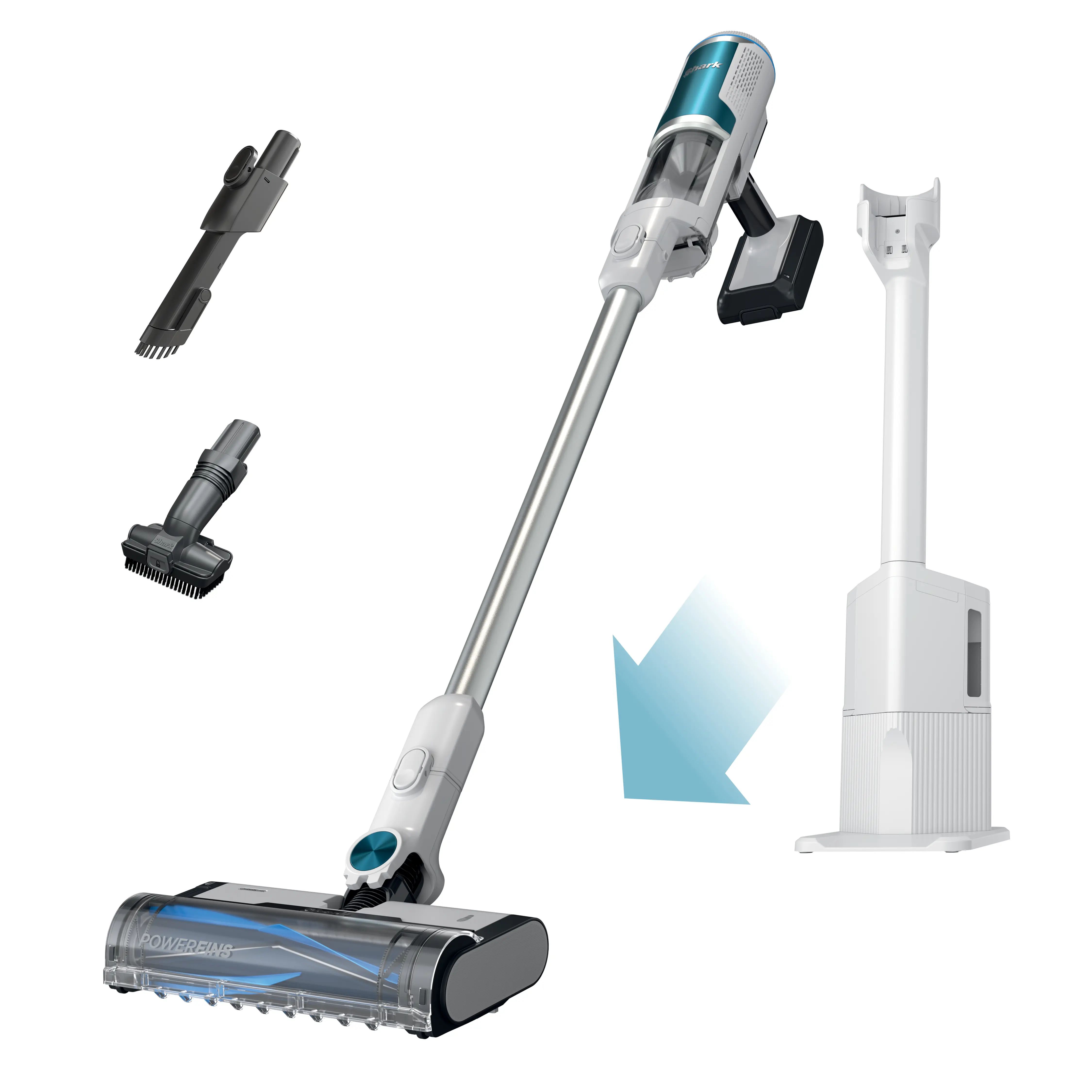 Shark Clean & Empty Cordless Stick Vacuum & Auto-Empty System, Self Cleaning Brushroll, HEPA Filtration - BU3521C