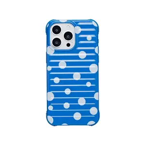 Blue Reverie The Explorer Case for iPhone 15/16 Series with Polka Dot Design Durable Protection
