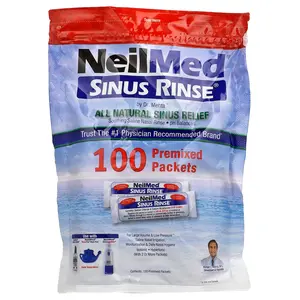 NeilMed Sinus Rinse®, All Natural Sinus Relief, 100 Premixed Packets