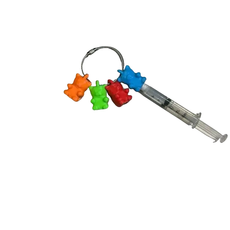 Gummy Bear Med Clips for EMS and Nurse - Assorted Colors, Keychain Design, Ideal for Medical Use
