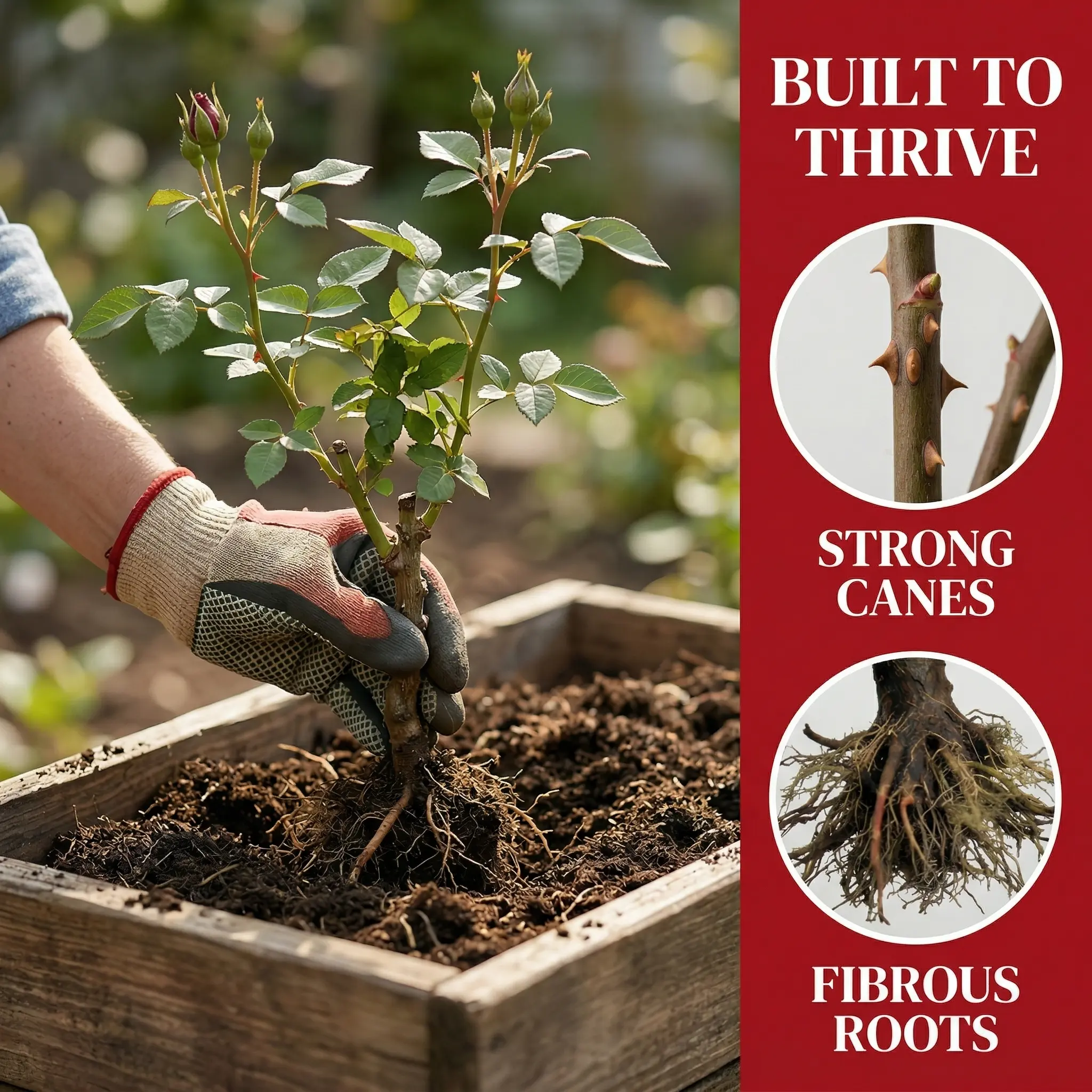 Live Rose Plant Seedling – Fragrant Flowering Rose Bush for Outdoor Garden & Yard – Easy to Grow Perennial Landscaping Plant, Vibrant Blooms for Patio, Lawn & Garden Decor Live Rose Plant Seedling – Fragrant Flowering Rose Bush for Outdoor Garden & Yard – Easy to Grow Perennial Landscaping Plant, Vibrant Blooms for Patio, Lawn & Garden Decor