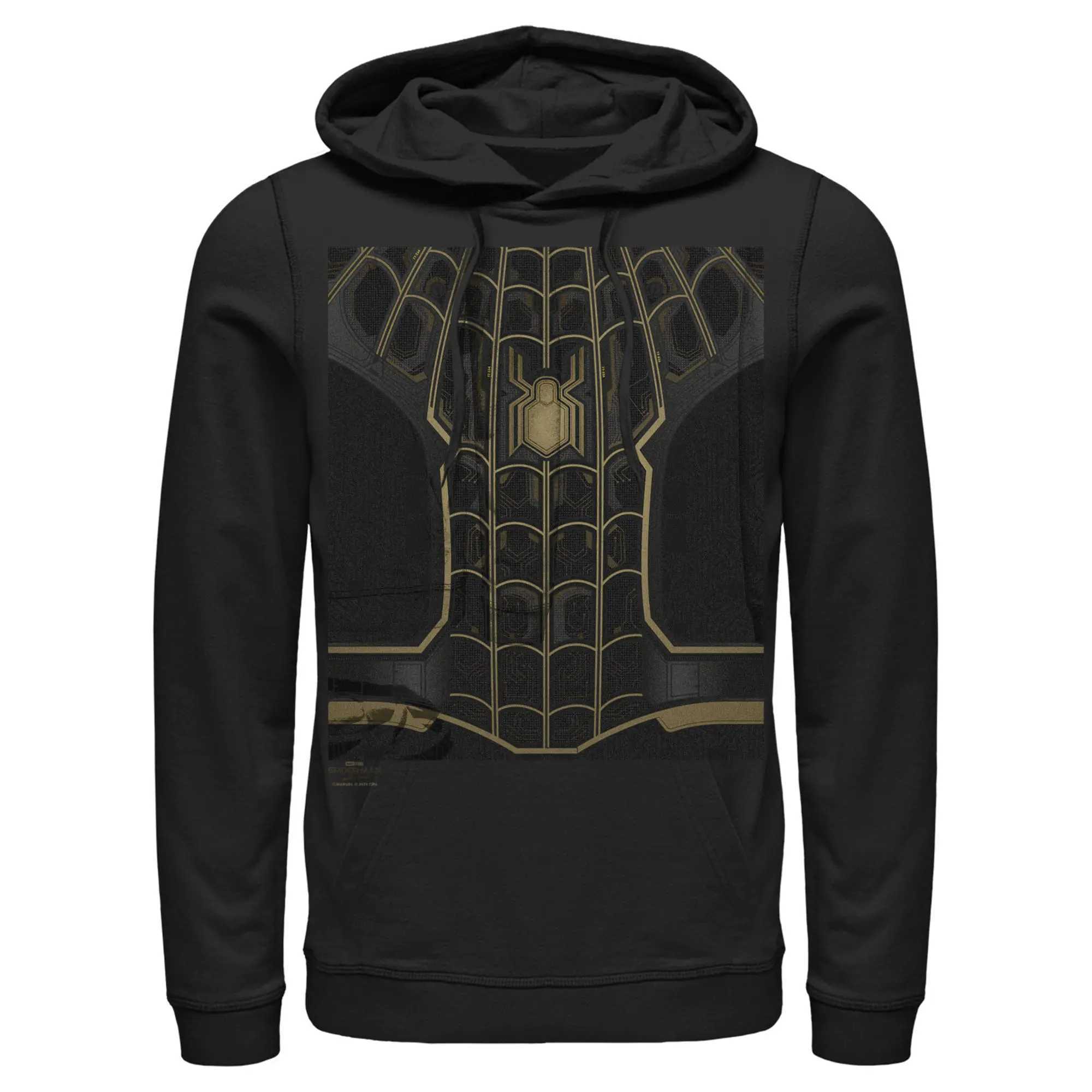 Men's Marvel Spider-Man: No Way Home Black Suit Pull Over Hoodie