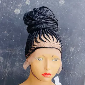 Handmade Shuku/Ponytail Cornrows Wig 30” Length with Baby Hair for Stylish and Elegant Hairstyles