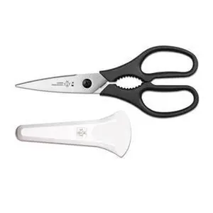 8" Multi-functional Kitchen Shears with Holder - Black