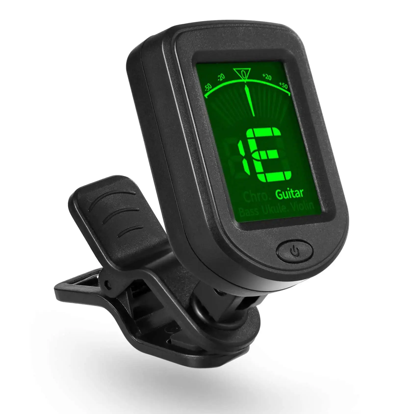 Guitar Tuner, Clip-on Guitar Tuner, Electronic Tuner for Guitar Bass Ukulele Violin Mandolin, Music Accessories suitable for Many Musical Instruments, Portable Guitar Accessories