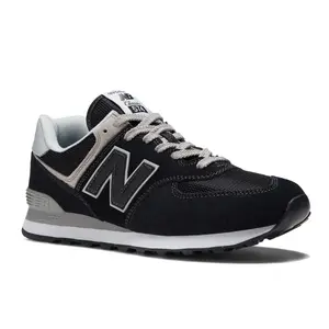 New Balance Men's 574 Black/White Sneaker