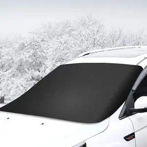 New Magnetic Car Windshield Snow Cover - Winter Ice Frost Guard & Sunshade Protector for Front Windscreen, Universal Waterproof Windshield Cover for Cars SUV Trucks, Sunshade for car outside