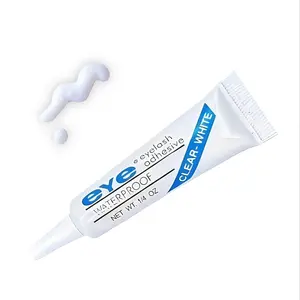 Waterproof Eyelash Glue, Professional Fast-drying Clear Adhesive for Eyelash Extensions, Low-allergen Durable Eyelash Glue for Sensitive Eyes, Makeup