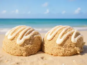 La Bronceada Double Chucheria Cocada Hecha en Casa Traditional Mexican Dessert Snack Contains Eggs and Dairy