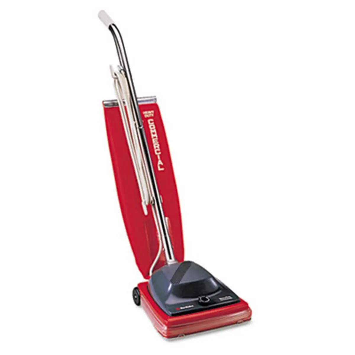 Eureka SC684F Sanitaire Commercial Chrome Corded Design Traditional Shape Bagged Upright Vacuum - Vibra-Groomer II, 780 W, 16lbs, Red, Includes Vacuumbag