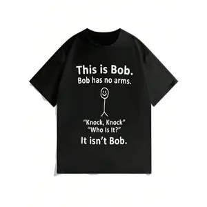 Teen Slogan Graphic T Shirt for Boys, Soft Loose Fit Round Neck Short Sleeve Casual Tee for School Days, Streetwear Style, Weekend Outfits and Daily Wear