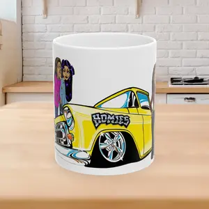 Chicana gifts, chola gifts, 90s style Chicano mugs, cholo, Chicana cups, chola style, vato, lowrider, street, custom mugs, 90s style gifts, Lil homies, Homie Mugs,