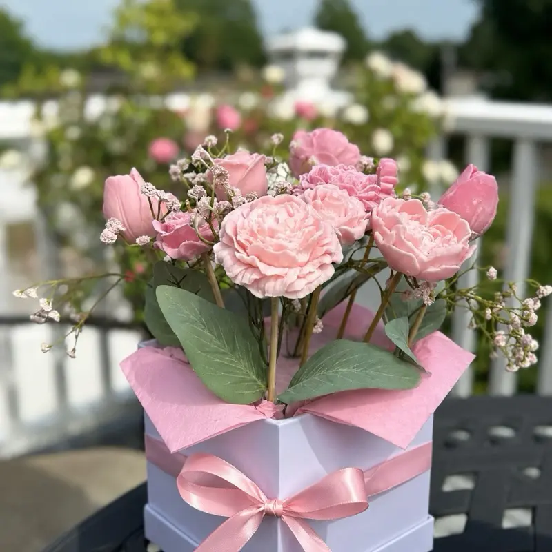 Luxury Wax Rose Bouquet, Long-Lasting Artificial Floral Arrangement for Home Decor, Gift-Giving