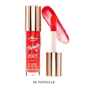 Thirsty Pout Hi-Shine Lip Gloss  Makeup Lipstick Cocoa Flawless Glossy Shiny Blend Fragrance Cosmetic
