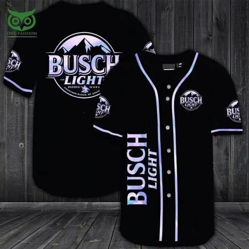 Buschh Lighht Baseball Jersey, Beer Lover Jersey For Men And Women, Best Gift For Husband, Best Gift For Beer Lover