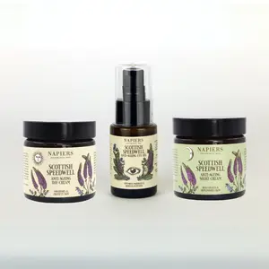 Napiers Scottish Speedwell Trio - Deeply Hydrating Day Cream, Rejuvenating Night Cream & Gentle Eye Gel - Ideal For All Skin Types